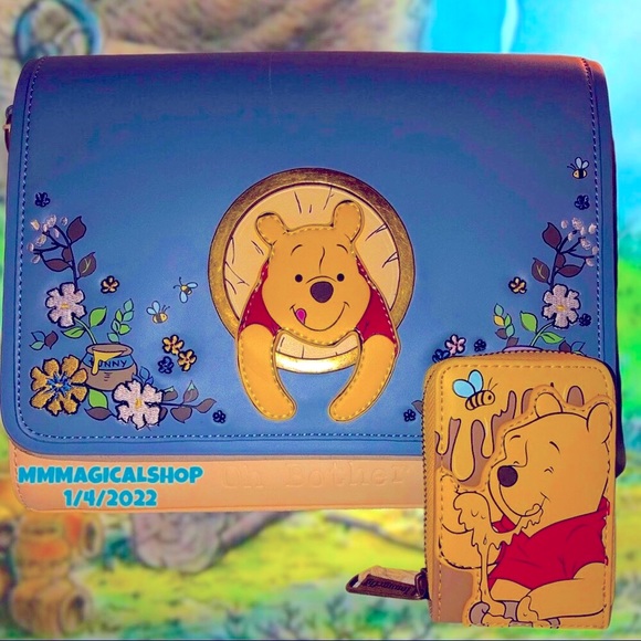 Loungefly Handbags - Winnie The Pooh 95th Anniversary Peek A Boo Crossbody & Pooh Accordion Wallet